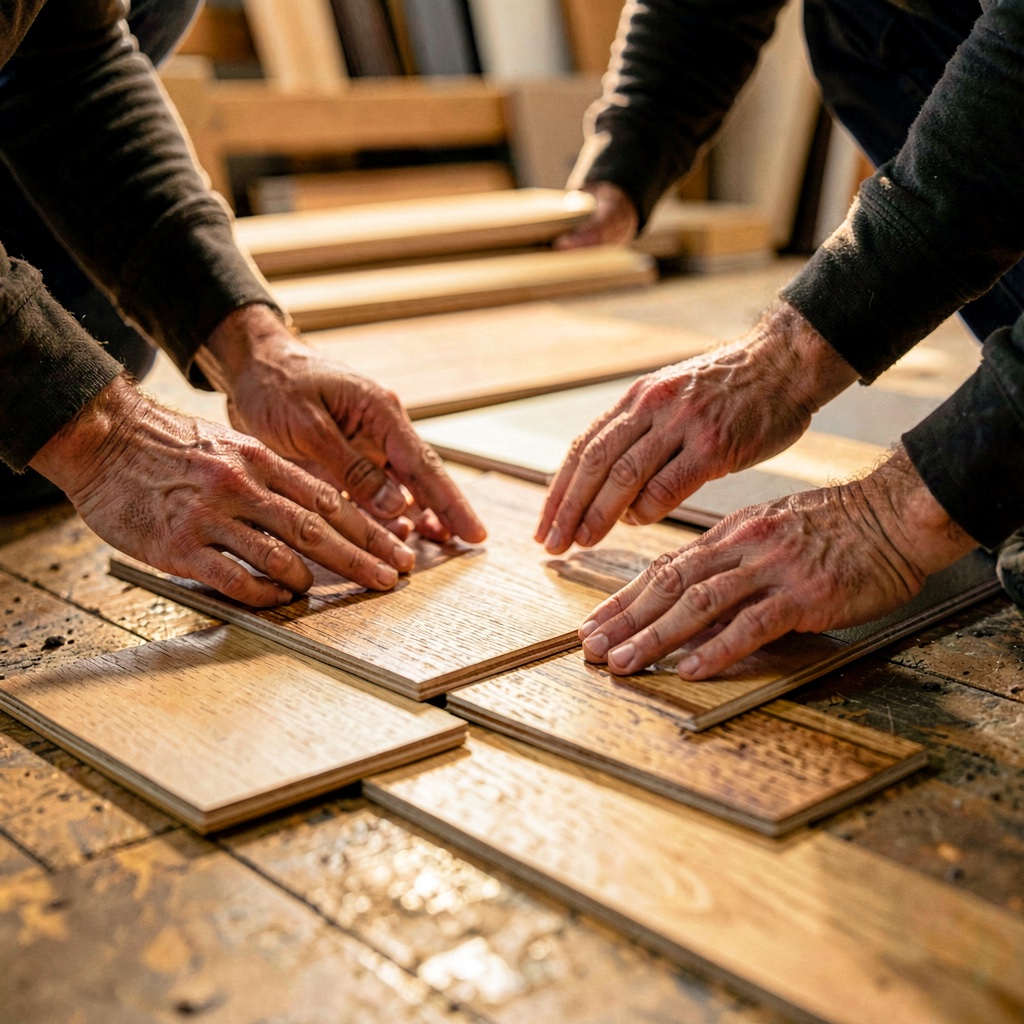 Measure, sample, scope — Northwind craftsman at work