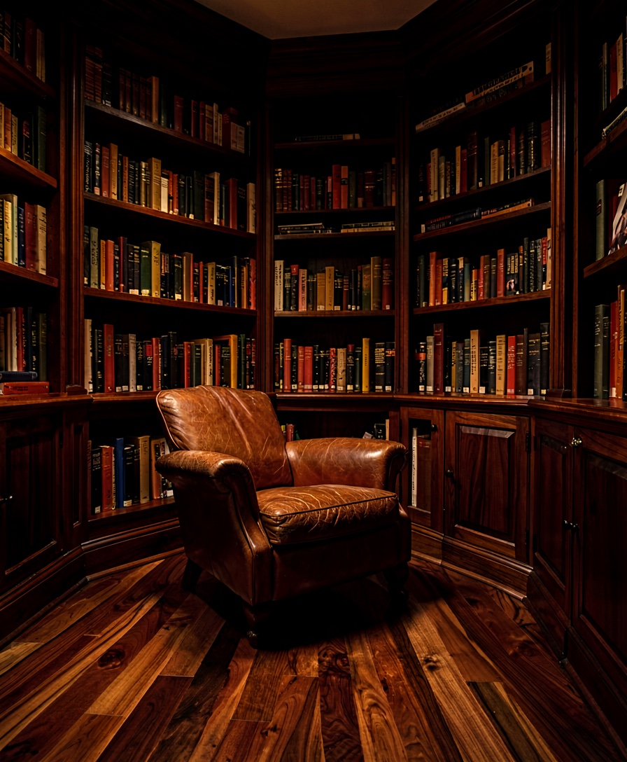 Fitzroy Reading Room, American walnut · 220mm planks