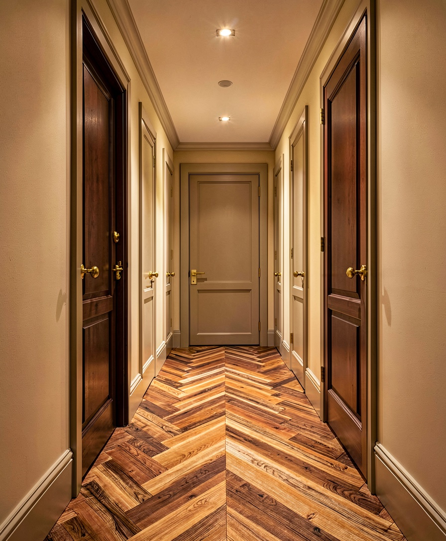 Carlton Chambers, European oak · chevron